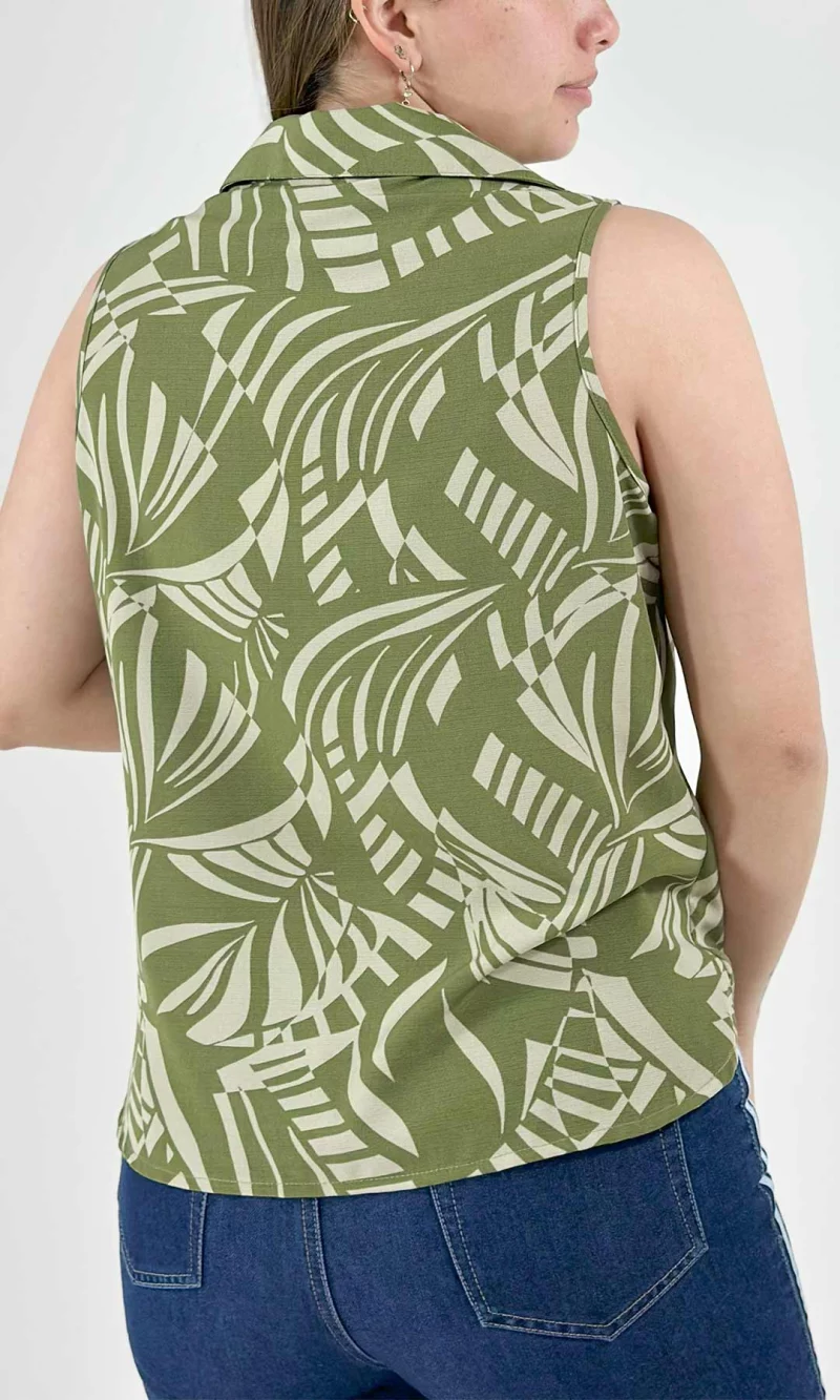 Blusa mujer manga sisa estampada - Imagen 8