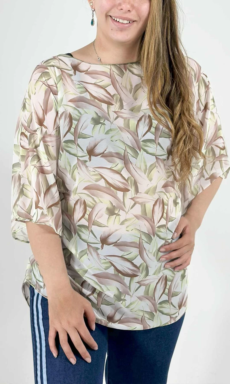 Blusa mujer manga corta estampada - Imagen 6