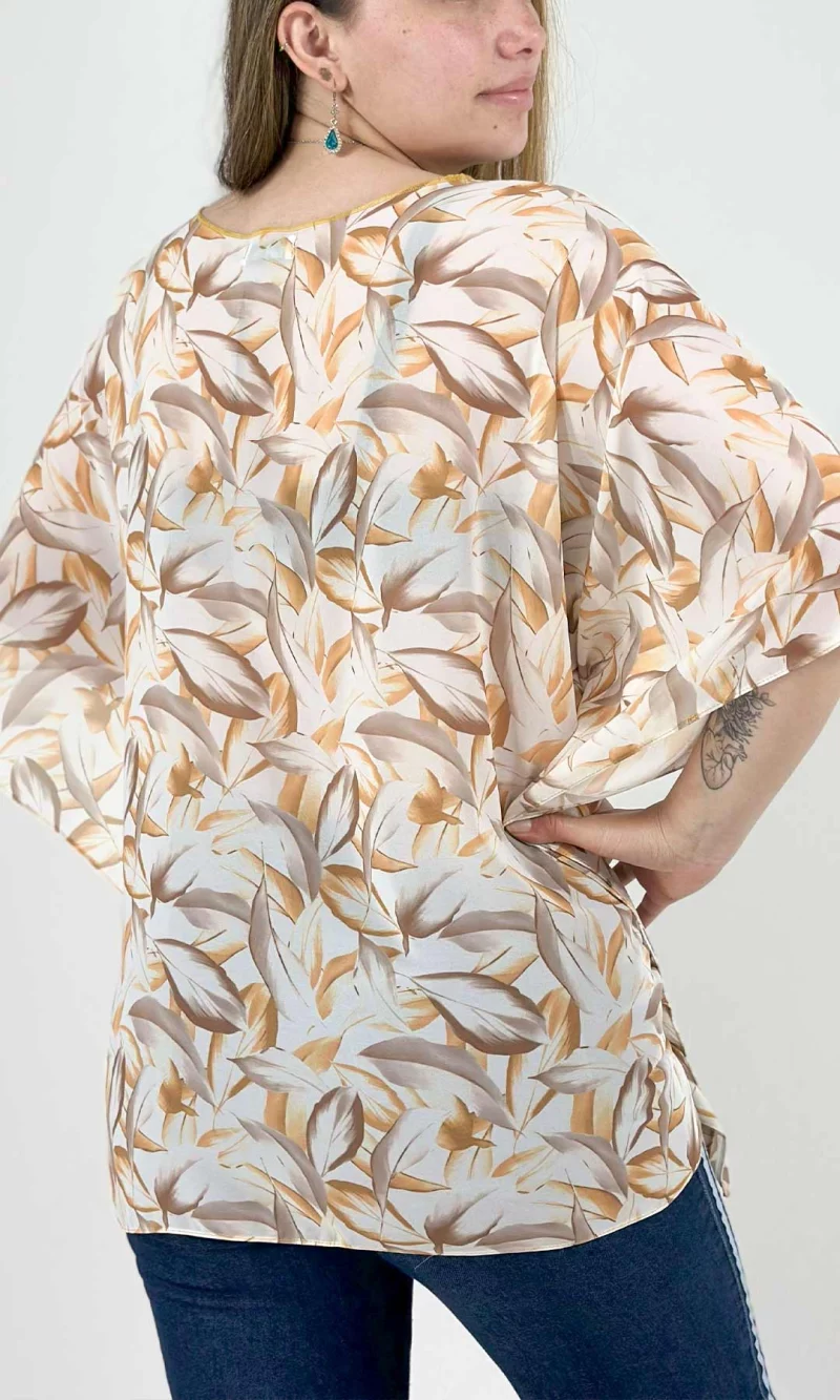 Blusa mujer manga corta estampada - Imagen 11