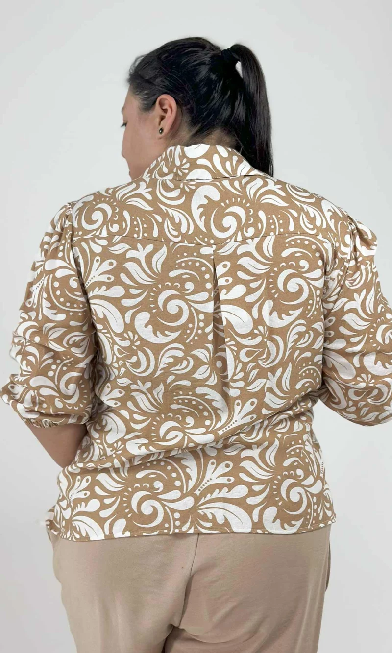 Blusa mujer manga 3/4 estampada - Imagen 7