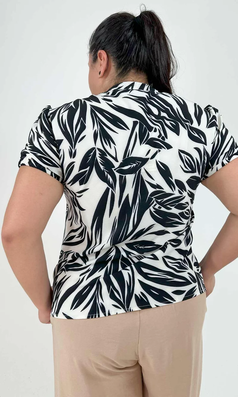 Blusa mujer manga corta estampada - Imagen 13