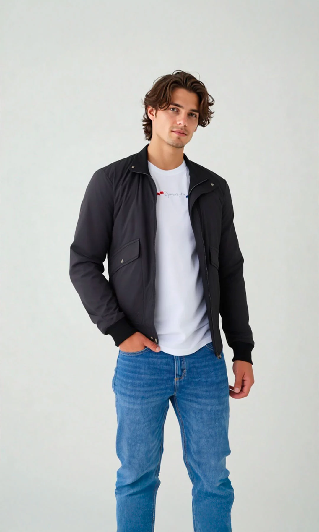 Chaqueta hombre unicolor