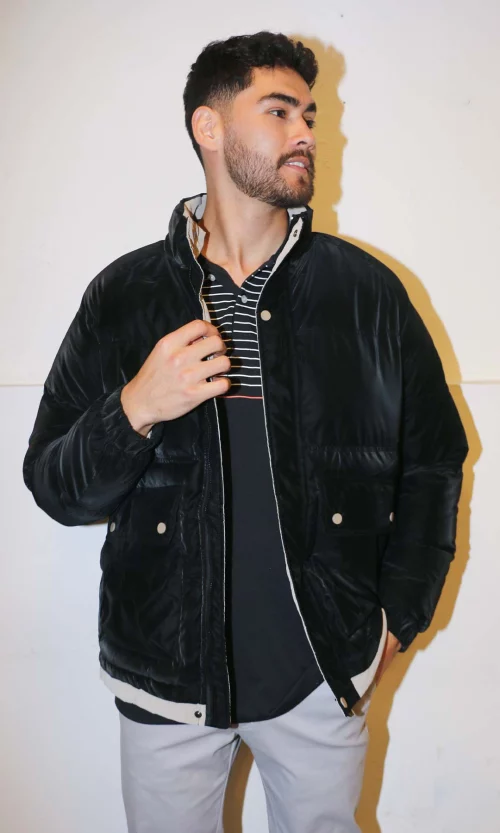 Chaqueta hombre unicolor