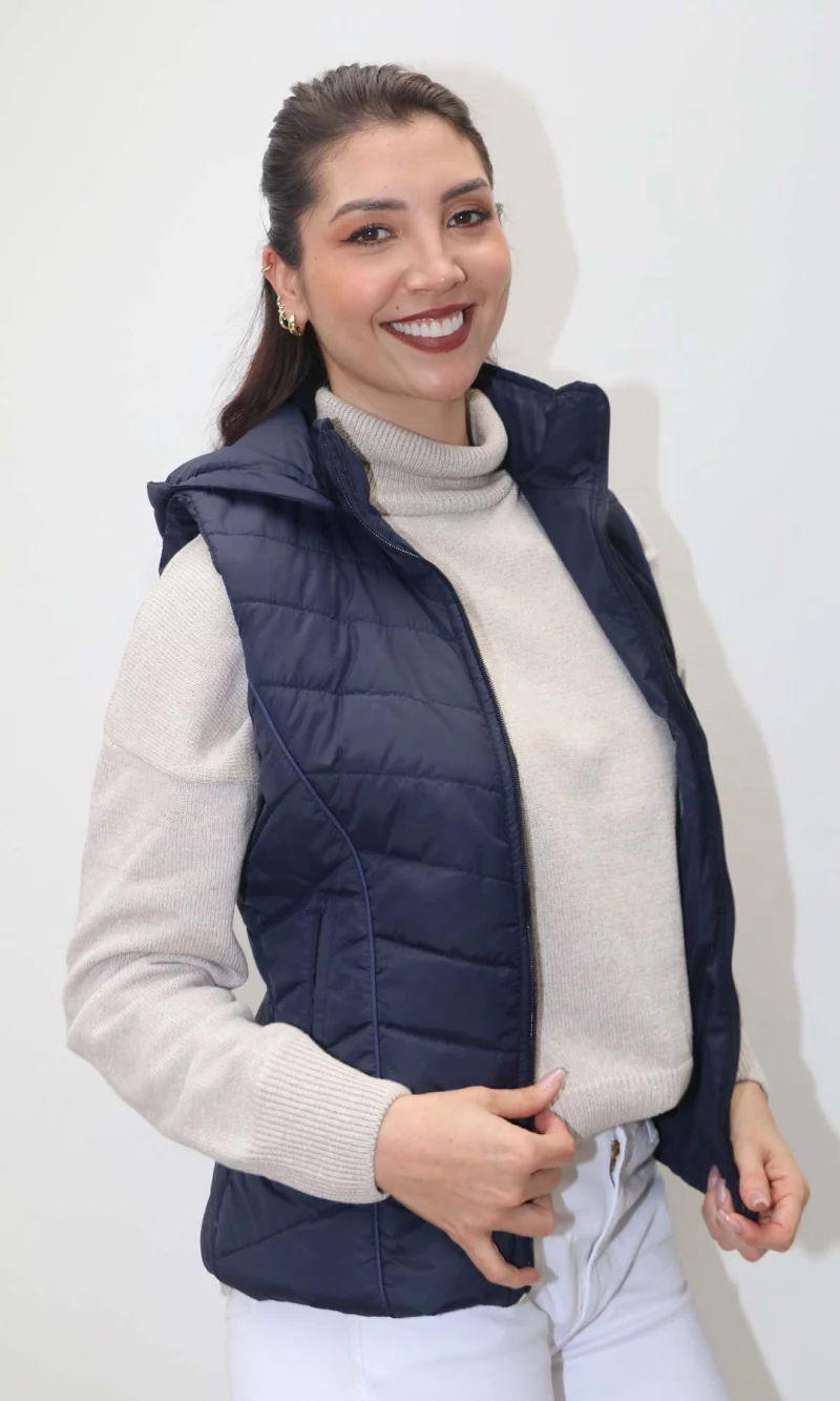 Chaleco mujer unicolor