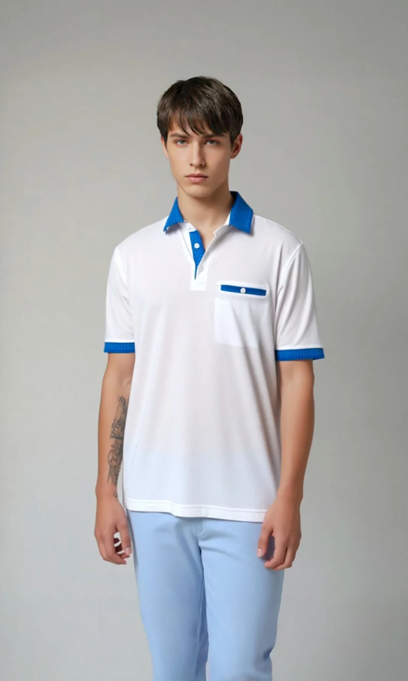 Polo hombre unicolor - Imagen 2