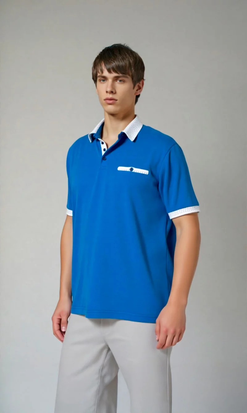 Polo hombre unicolor - Imagen 5