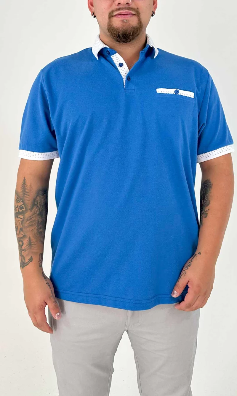 Polo hombre unicolor - Imagen 4