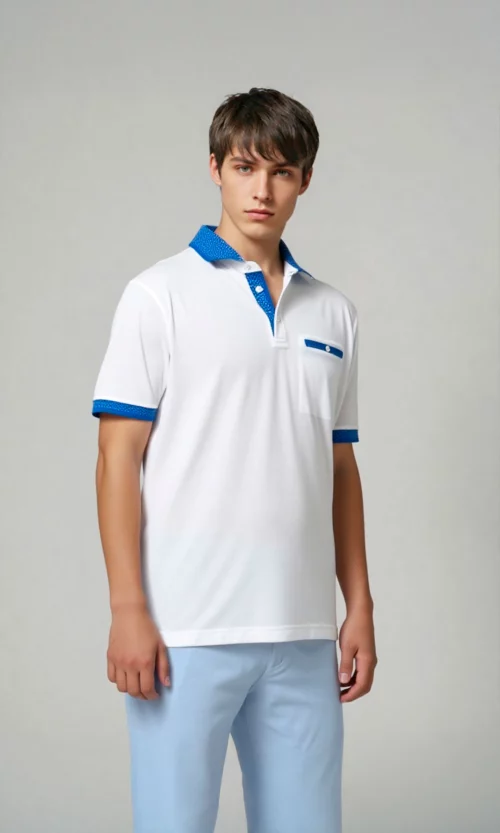 Polo hombre unicolor