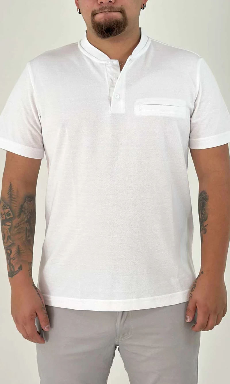 Polo hombre unicolor - Imagen 4
