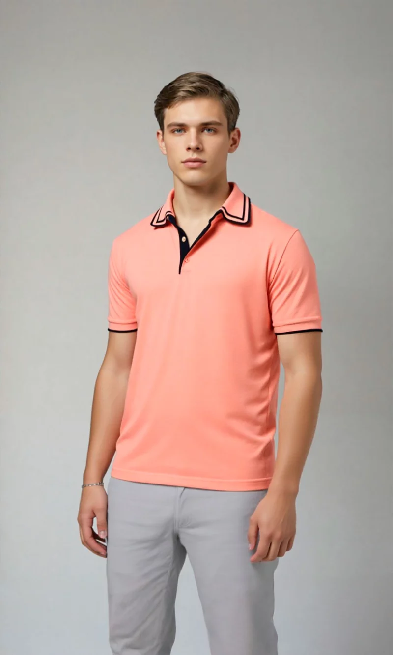 Polo hombre unicolor - Imagen 2
