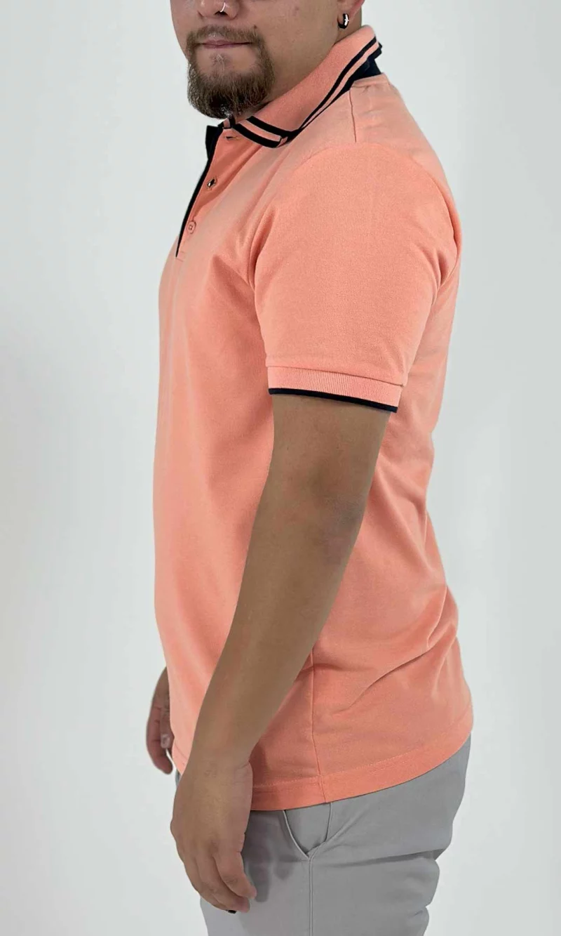 Polo hombre unicolor - Imagen 5