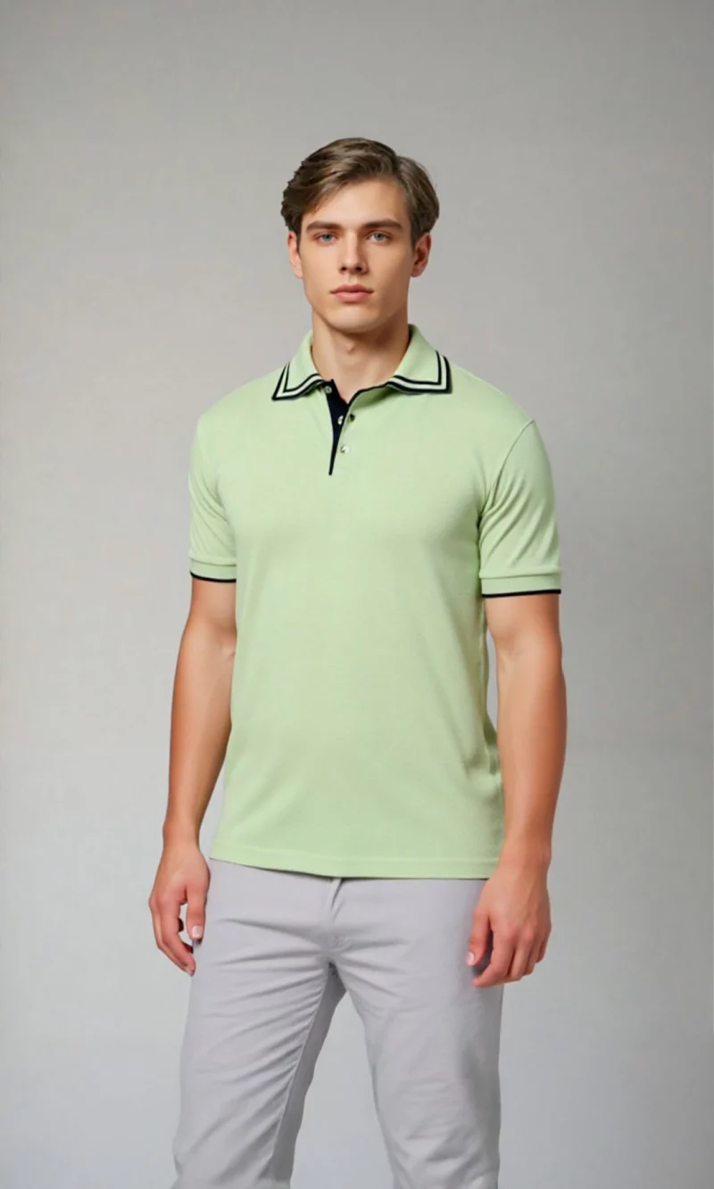 Polo hombre unicolor - Imagen 4