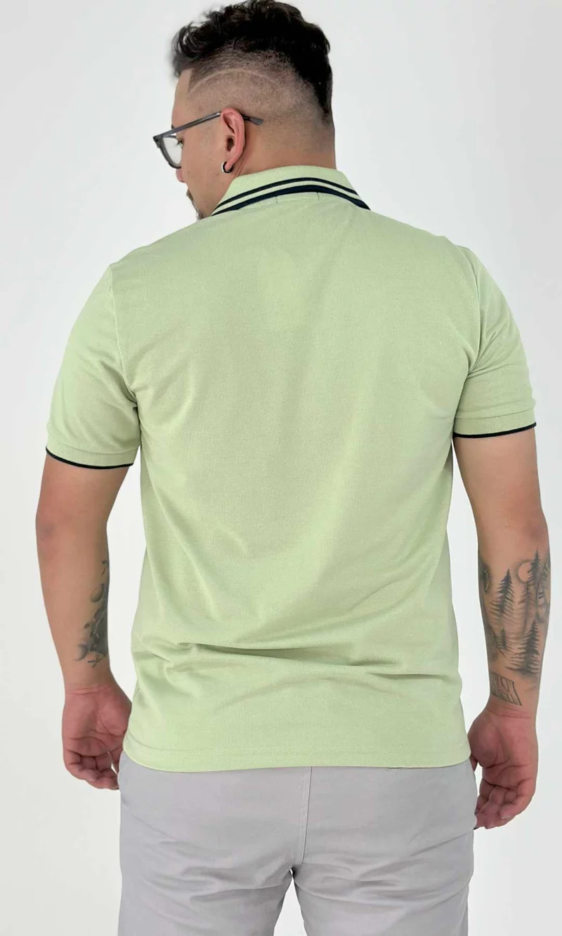 Polo hombre unicolor - Imagen 3