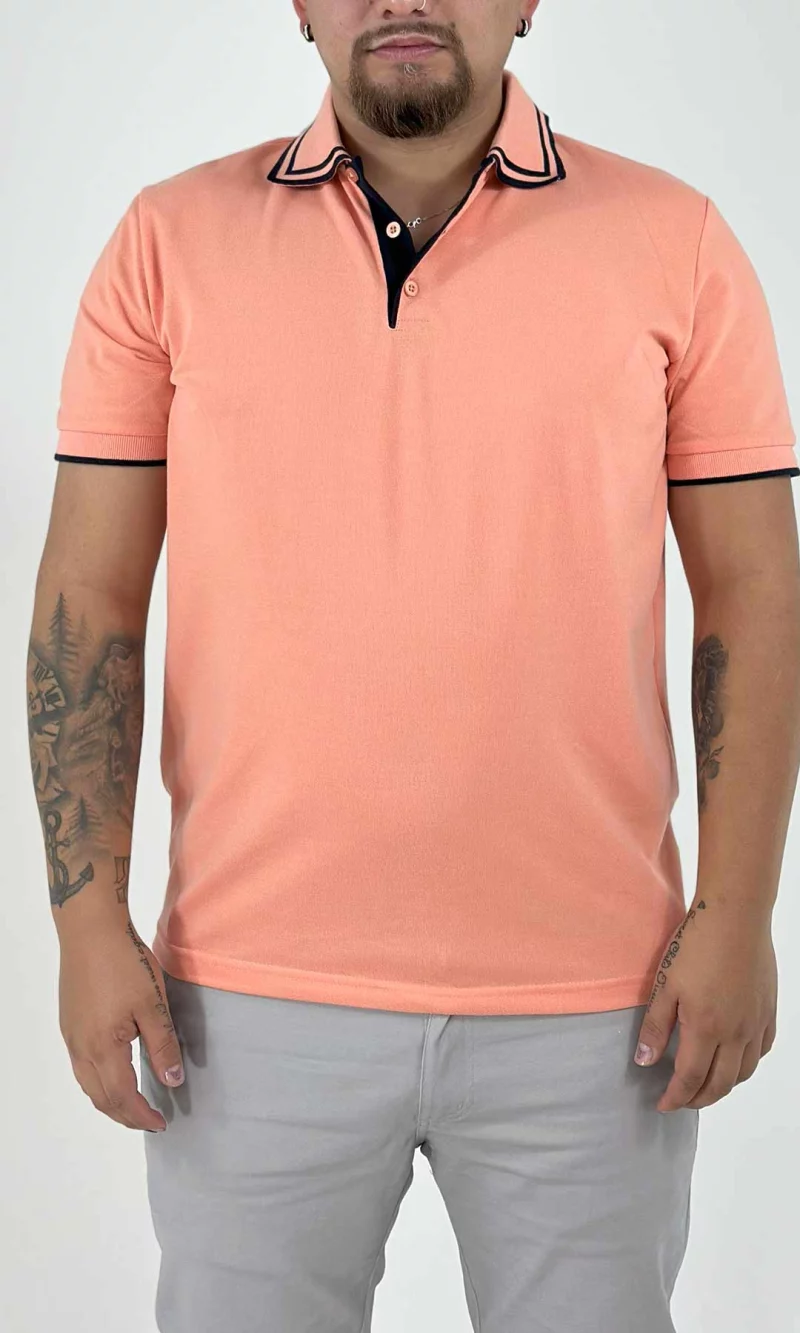 Polo hombre unicolor - Imagen 4