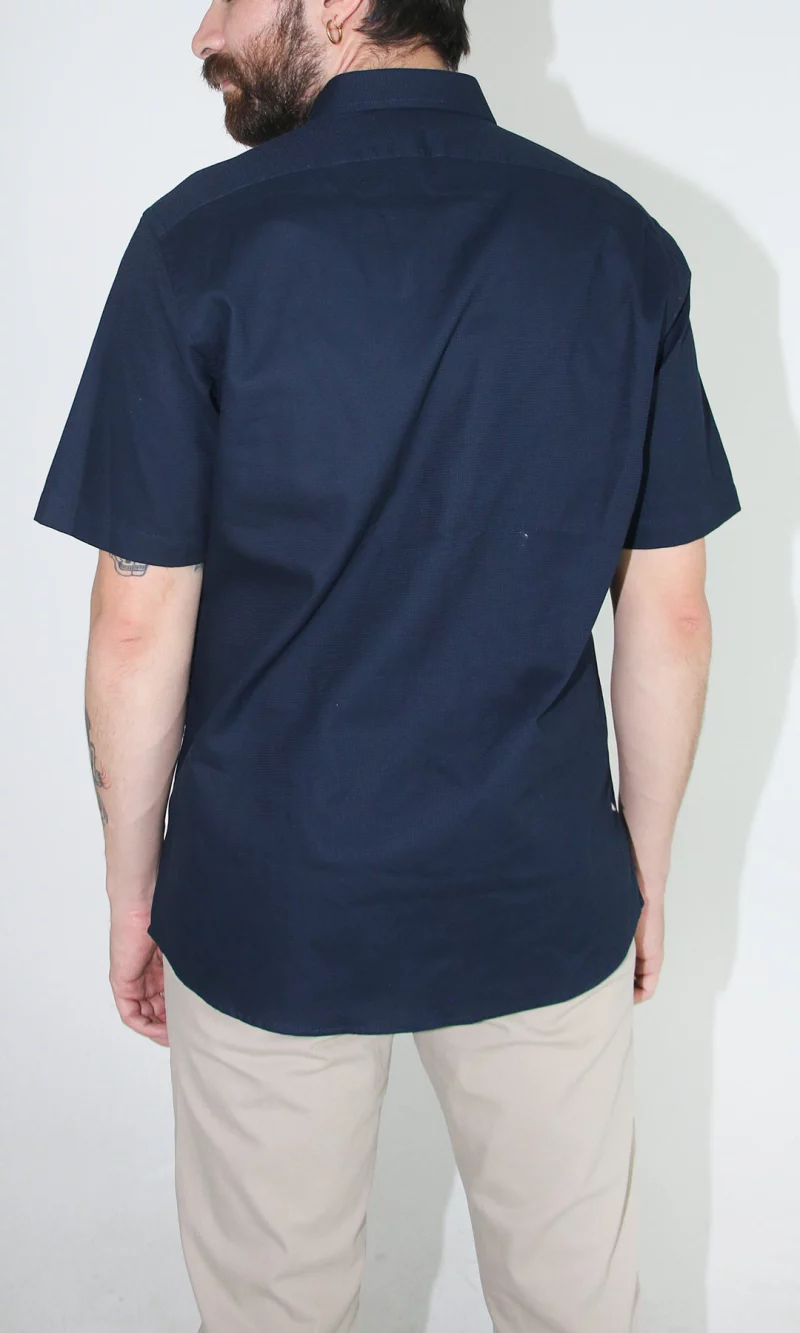 Camisa hombre manga corta unicolor - Imagen 3