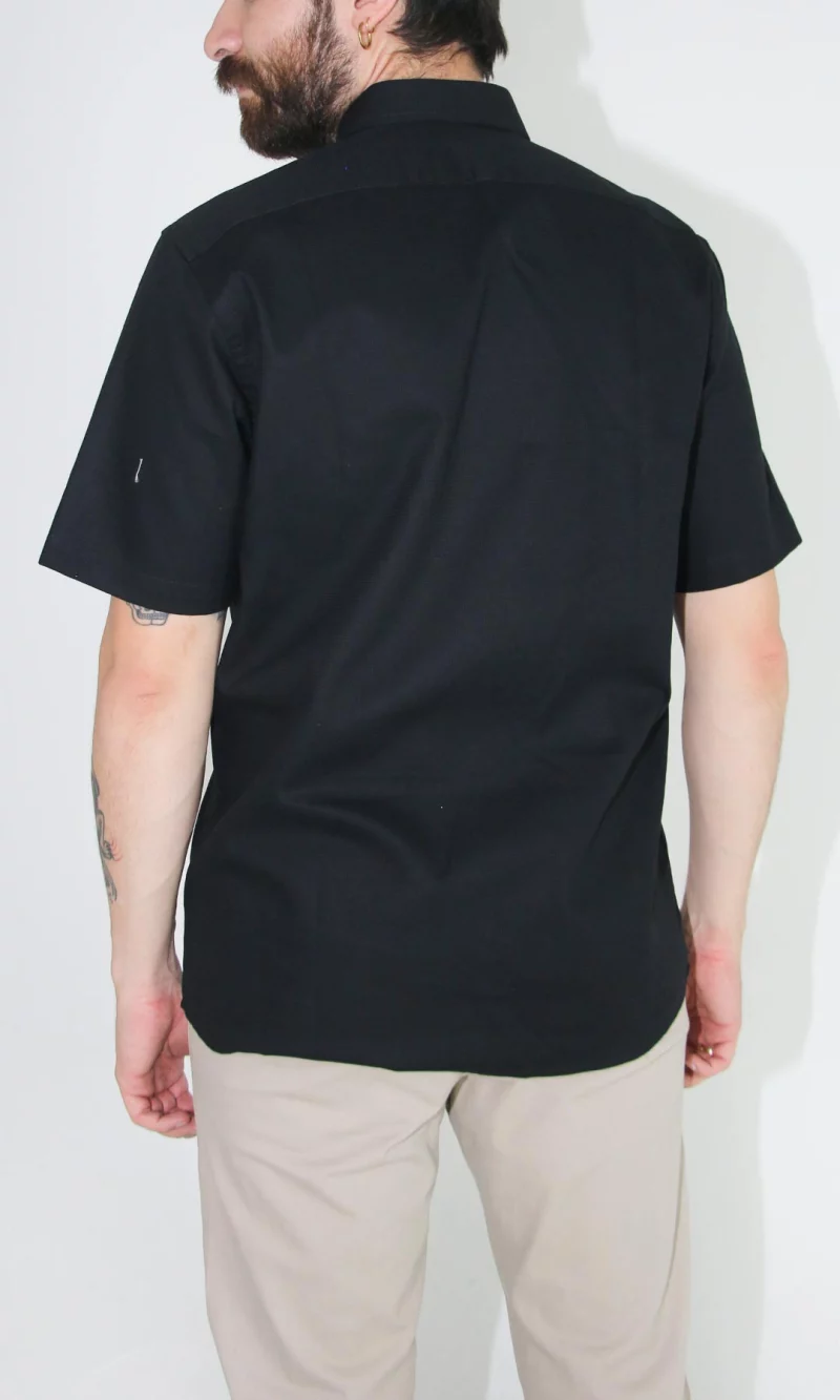 Camisa hombre manga corta unicolor - Imagen 8