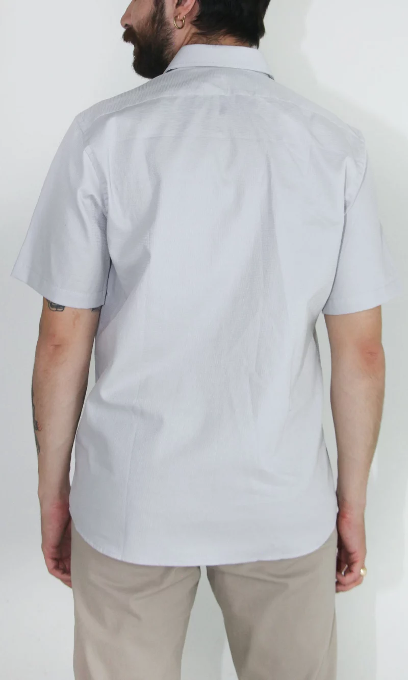 Camisa hombre manga corta unicolor - Imagen 6