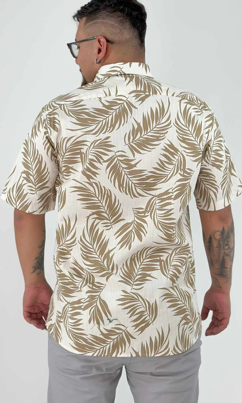 Camisa hombre manga corta estampada - Imagen 3