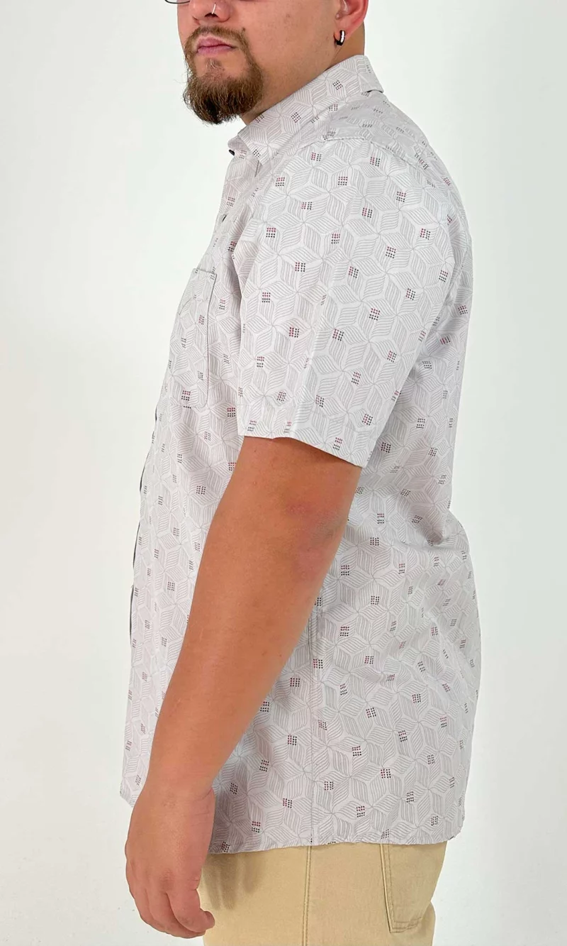 Camisa hombre manga corta estampada - Imagen 2