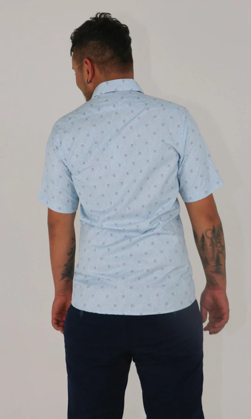 Camisa hombre manga corta estampada - Imagen 9