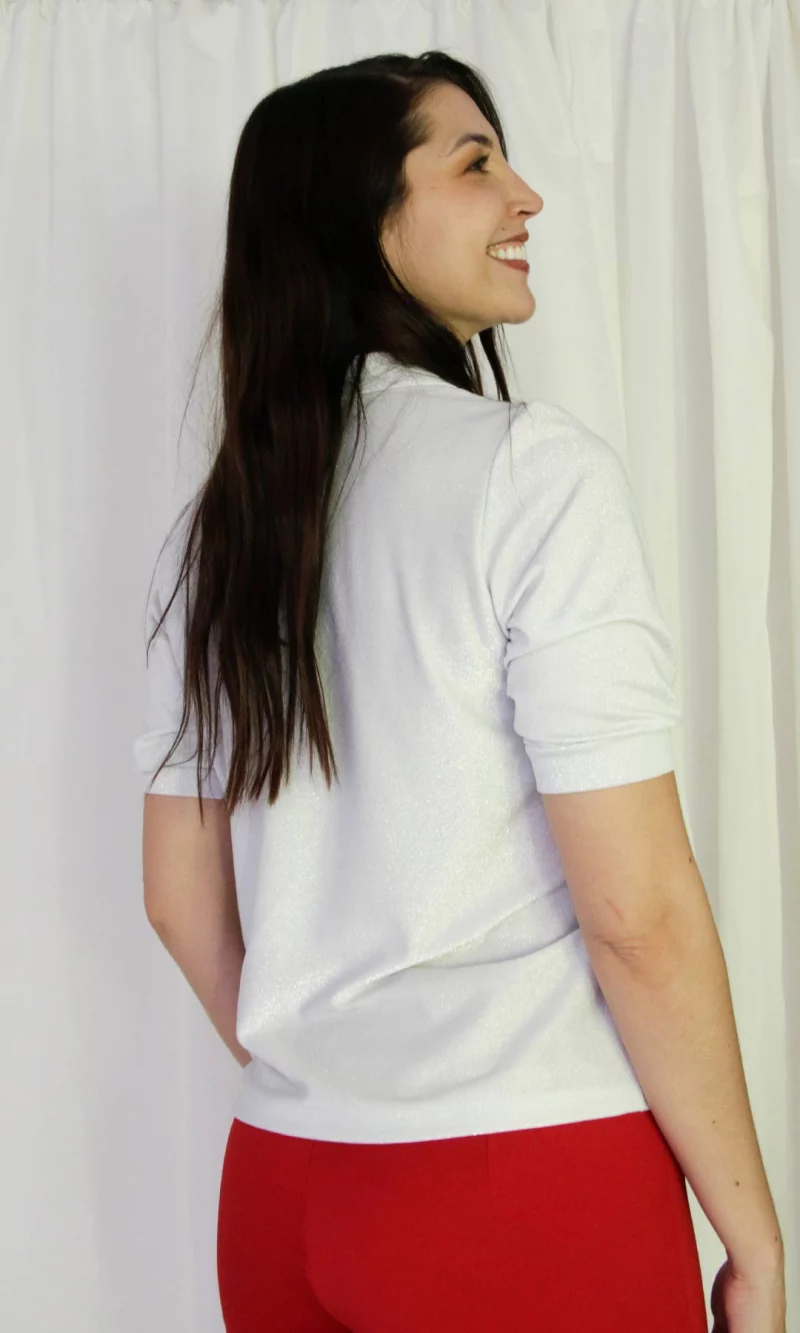 Camiseta mujer manga corta rayas - Imagen 4
