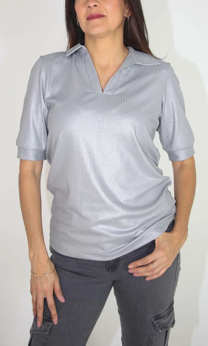 Camiseta mujer manga corta rayas - Imagen 5
