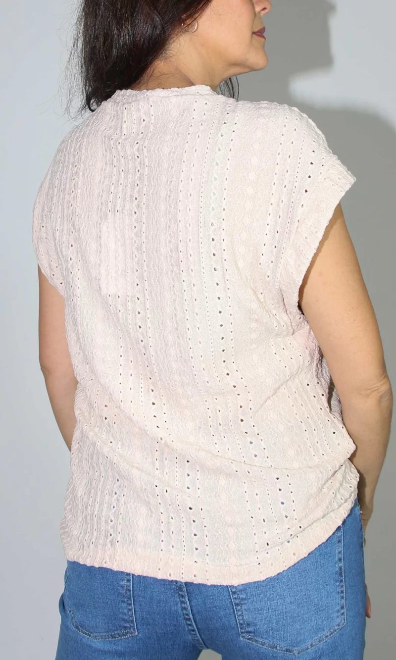 Camiseta mujer manga corta unicolor - Imagen 5