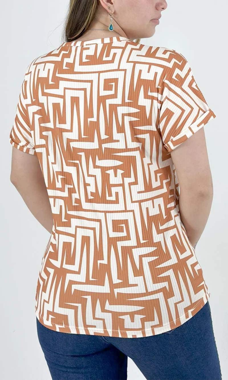 Camiseta mujer manga corta estampada - Imagen 4