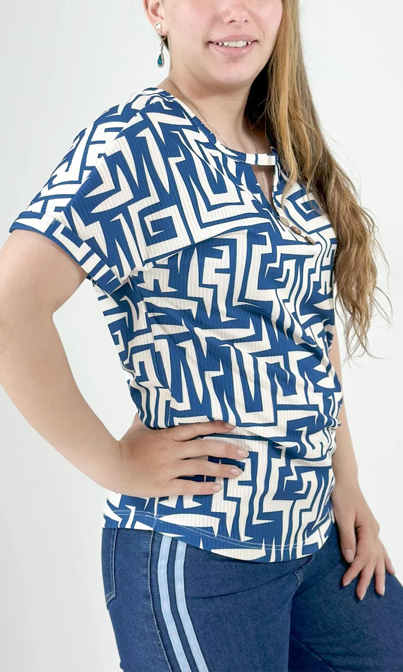 Camiseta mujer manga corta estampada - Imagen 7