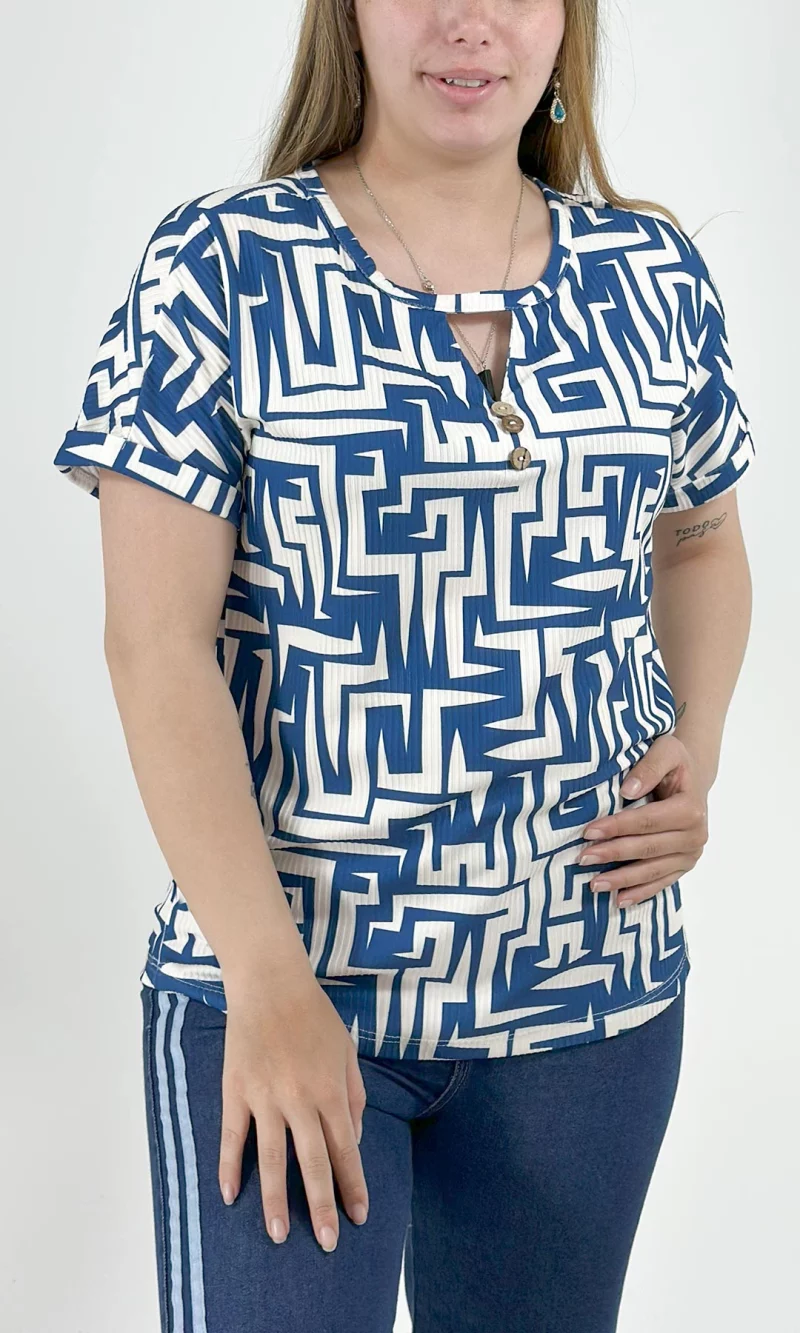 Camiseta mujer manga corta estampada - Imagen 5