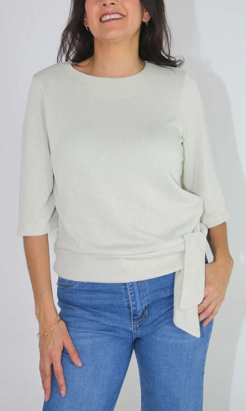 Camiseta mujer manga 3/4 unicolor