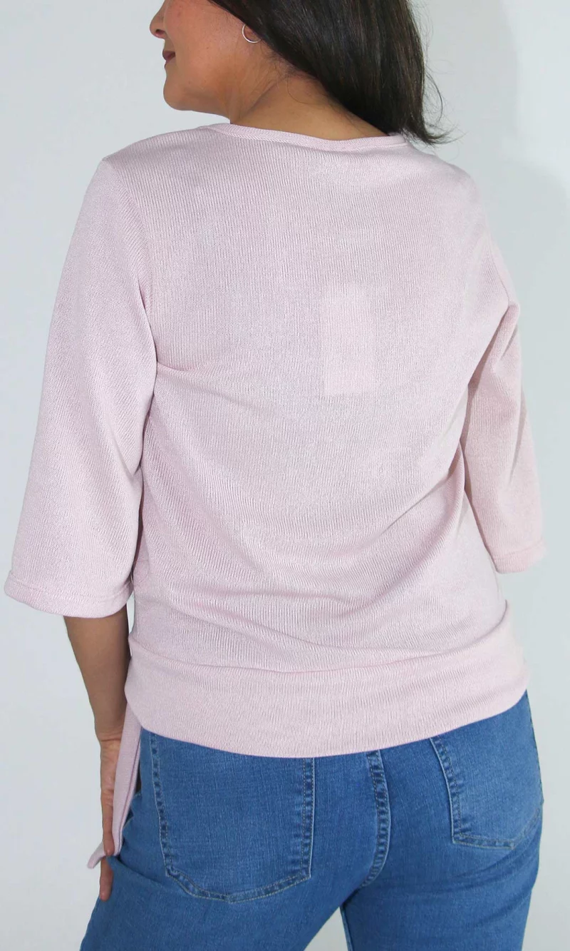 Camiseta mujer manga 3/4 unicolor - Imagen 6