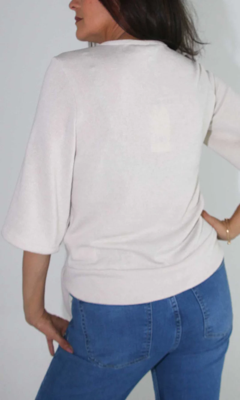 Camiseta mujer manga 3/4 unicolor - Imagen 9