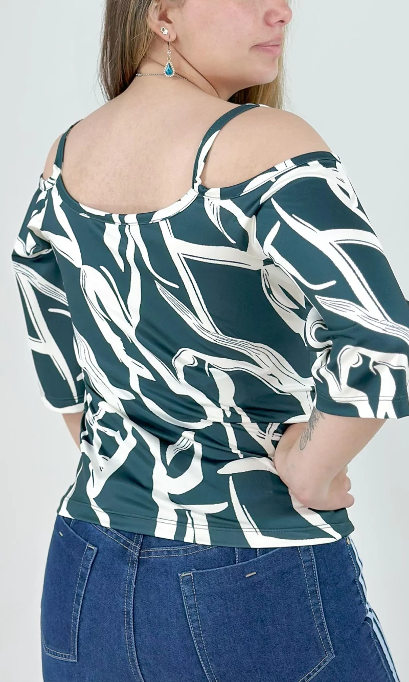 Camiseta mujer manga 3/4 estampada - Imagen 6