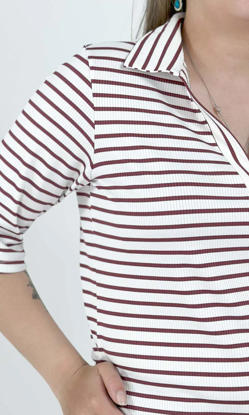 Camiseta mujer manga corta rayas - Imagen 7