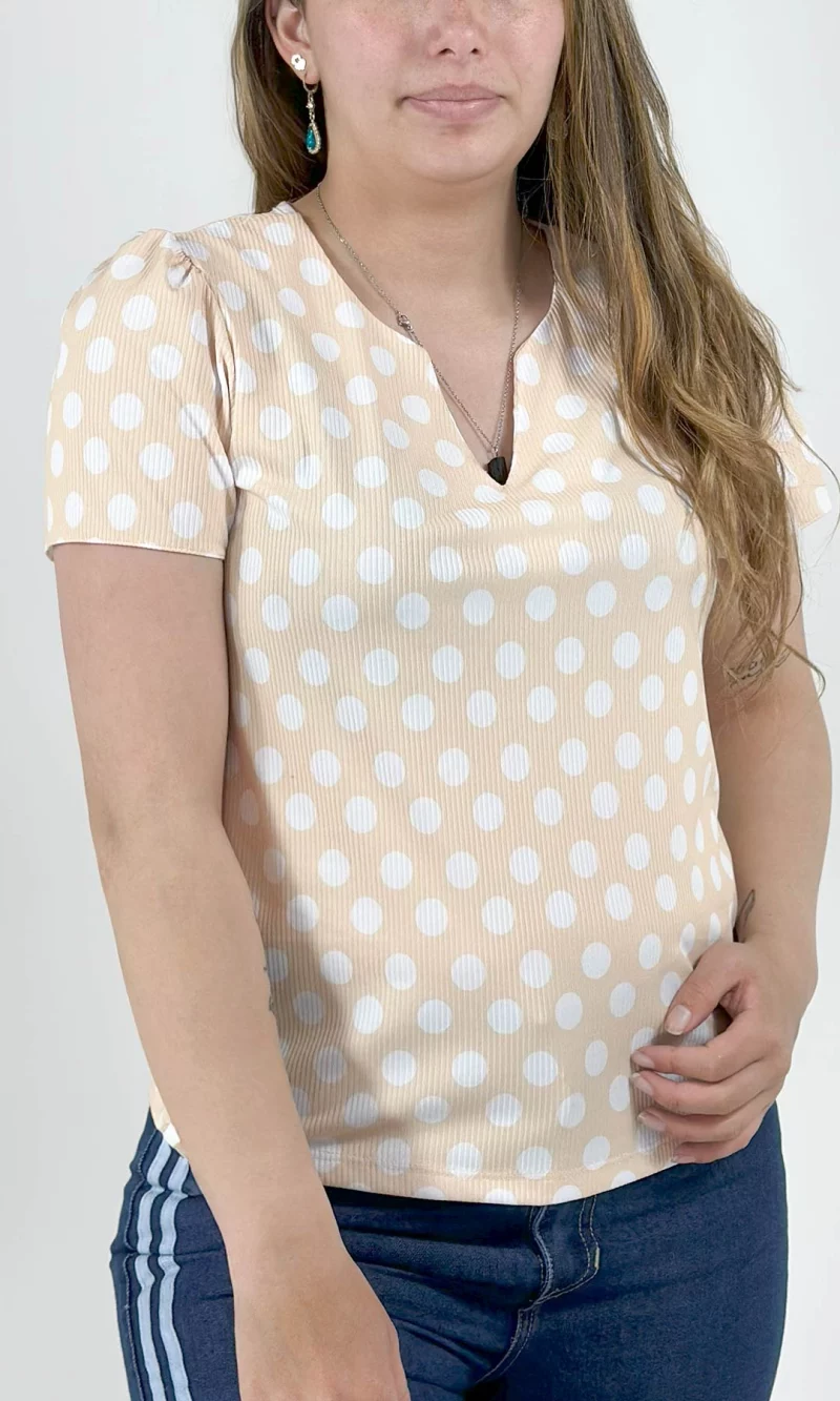 Camiseta mujer manga corta pepas - Imagen 7