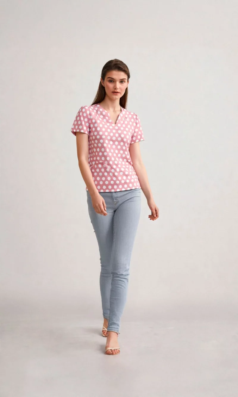 Camiseta mujer manga corta pepas - Imagen 2