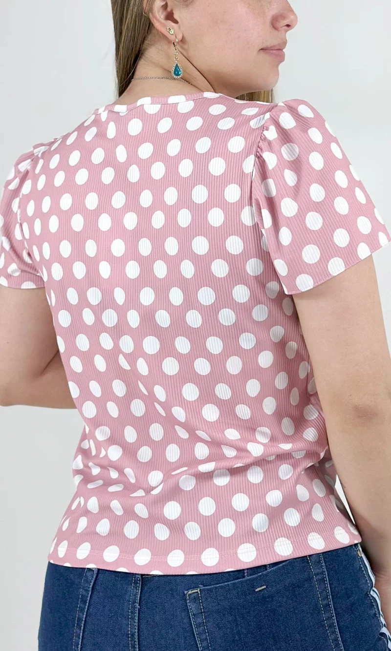 Camiseta mujer manga corta pepas - Imagen 4