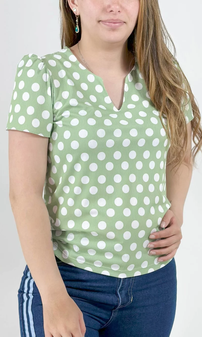 Camiseta mujer manga corta pepas - Imagen 5
