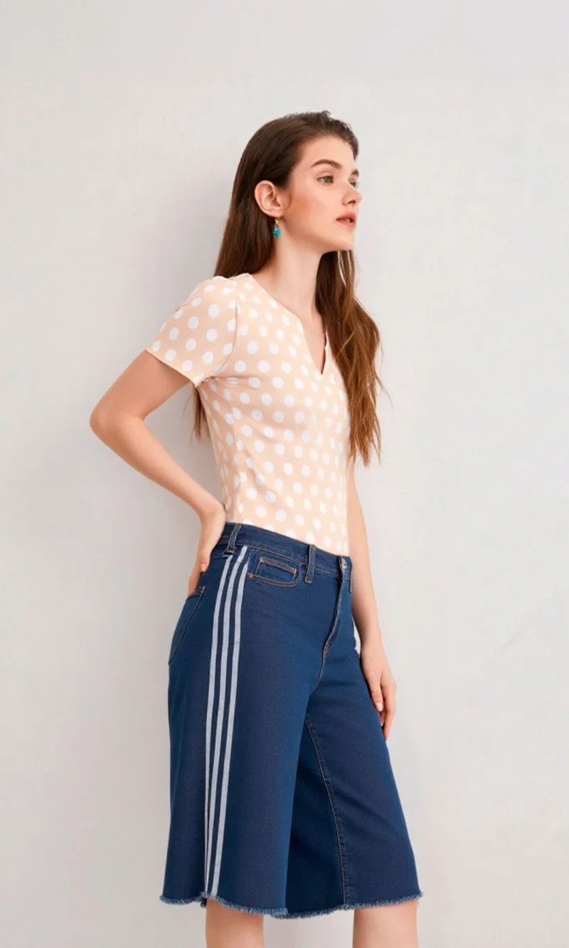 Camiseta mujer manga corta pepas - Imagen 7