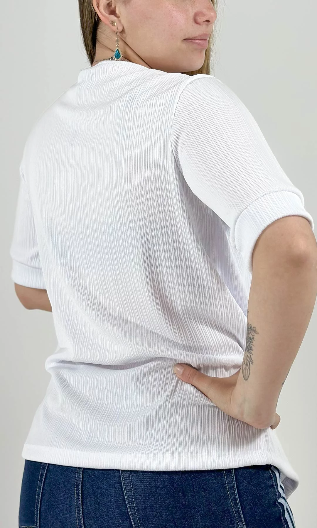 Camiseta mujer manga 3/4 unicolor - Imagen 8