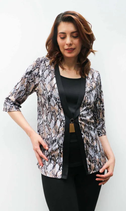 Camiseta mujer manga 3/4 estampada