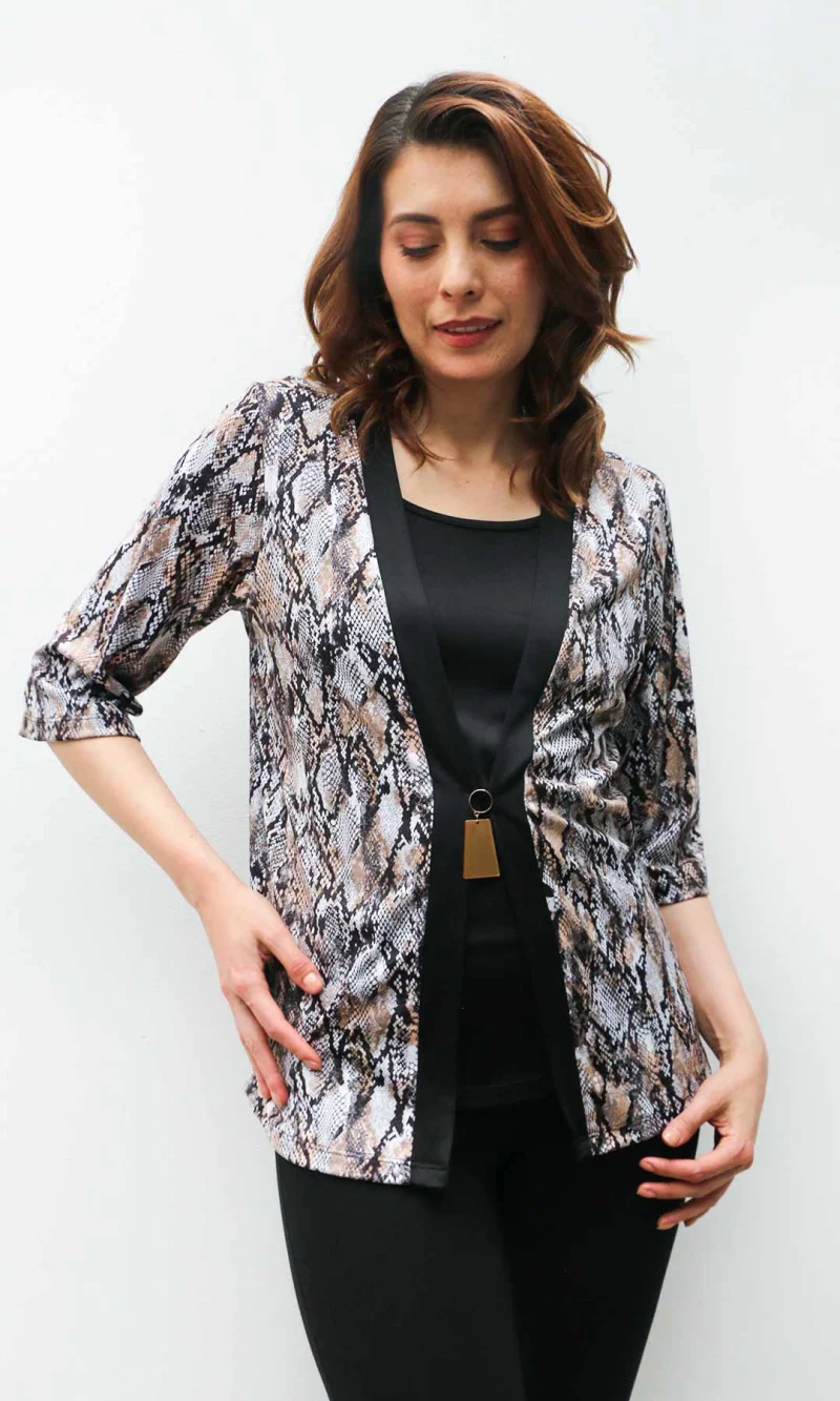 Camiseta mujer manga 3/4 estampada