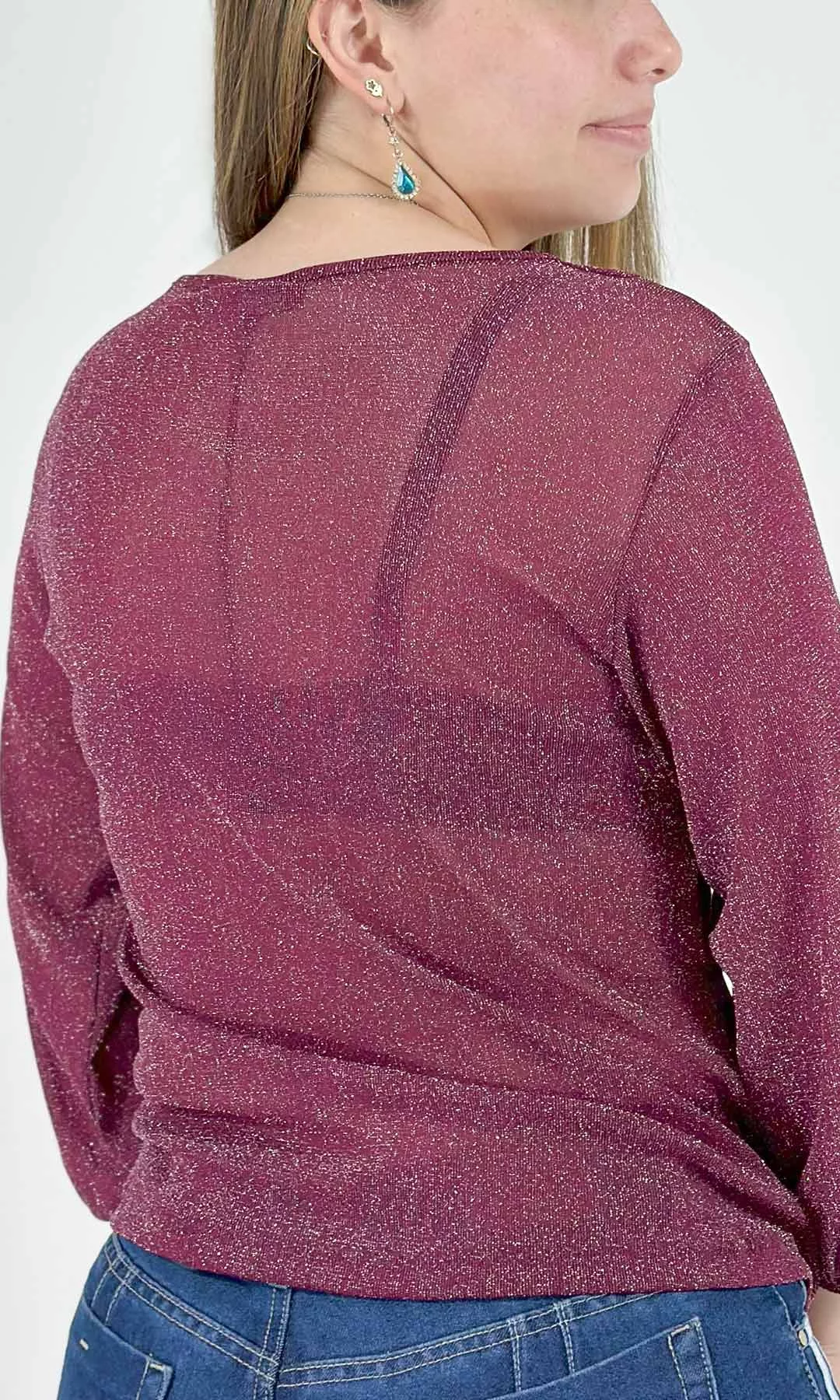 Camiseta mujer manga 3/4 unicolor - Imagen 8