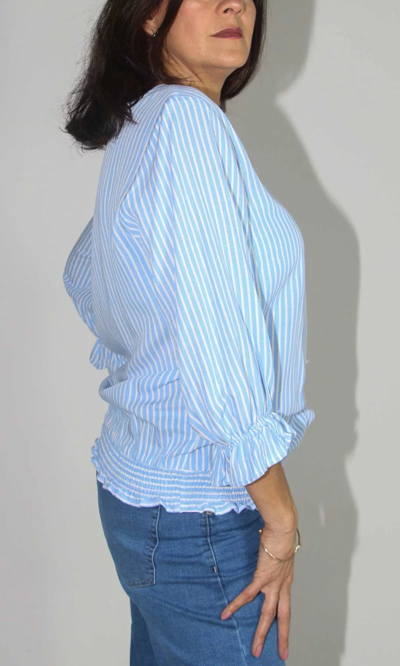 Blusa mujer manga 3/4 rayas - Imagen 6