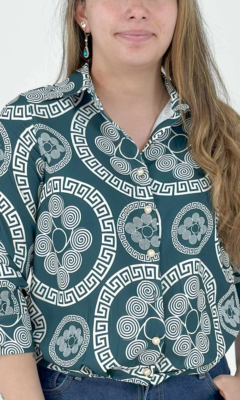 Blusa mujer manga 3/4 estampada - Imagen 8
