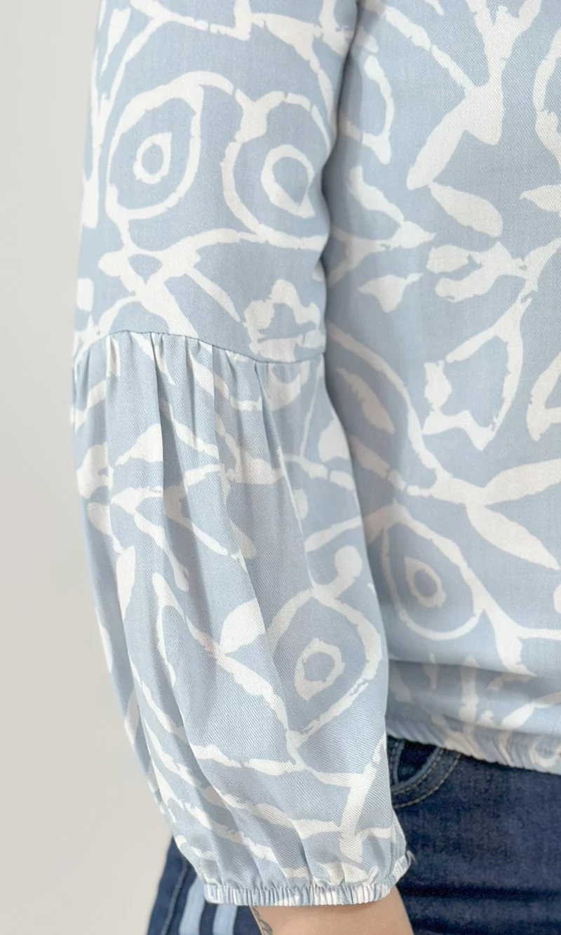 Blusa mujer manga 3/4 estampada - Imagen 3