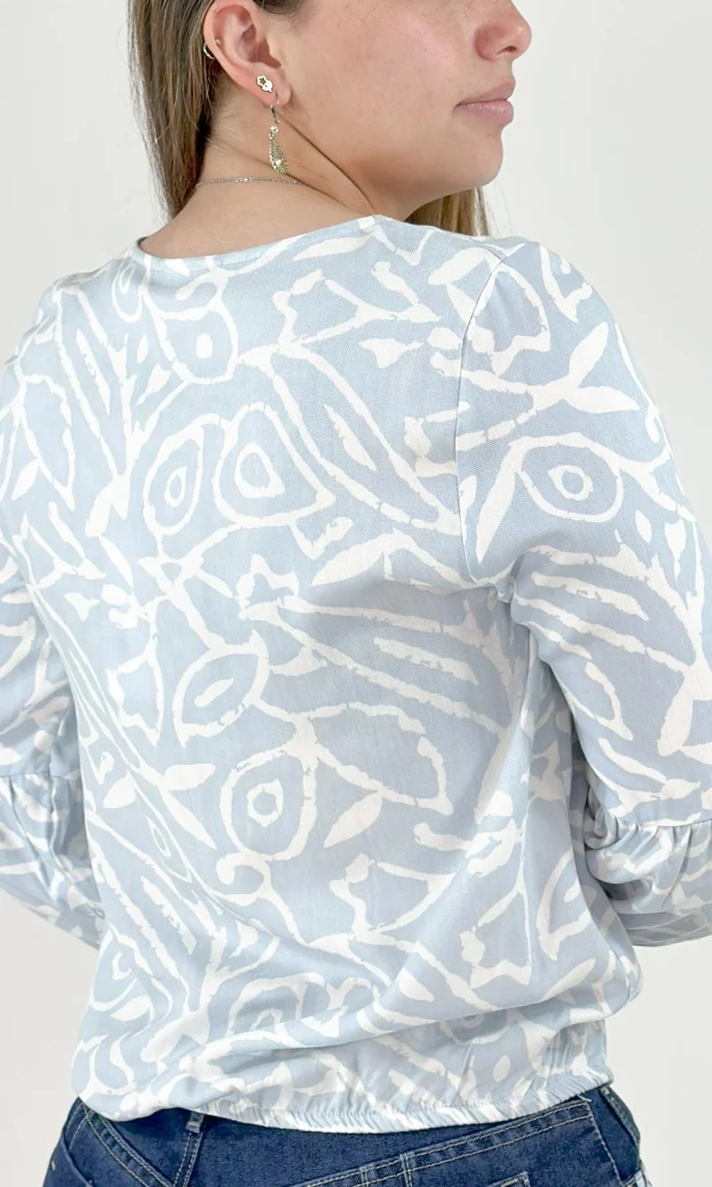 Blusa mujer manga 3/4 estampada - Imagen 4