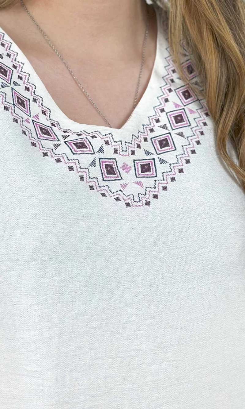 Blusa mujer manga sisa unicolor - Imagen 8
