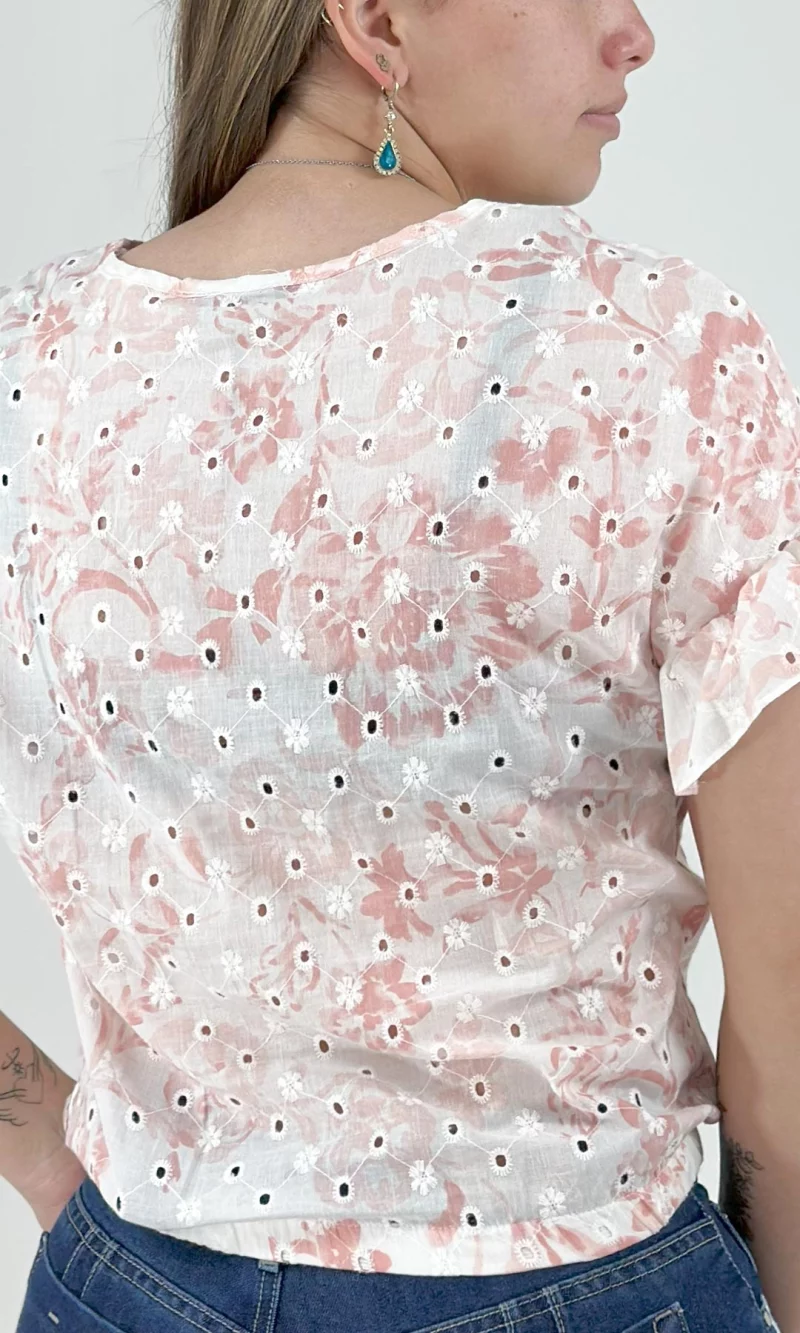 Blusa mujer manga corta estampada - Imagen 9
